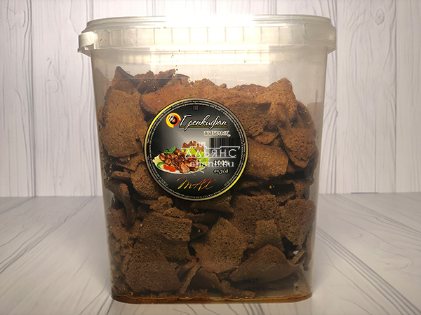 Ржаные гренки со вкусом шашлыка в Рузе