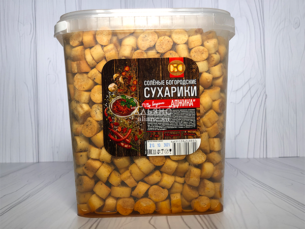 Сухарики с аджикой в Рузе
