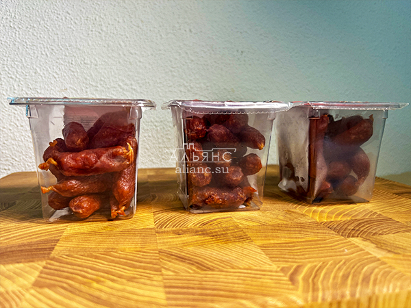 Колбаски МИНИ со вкусом аджики с/к (100 гр) в Рузе