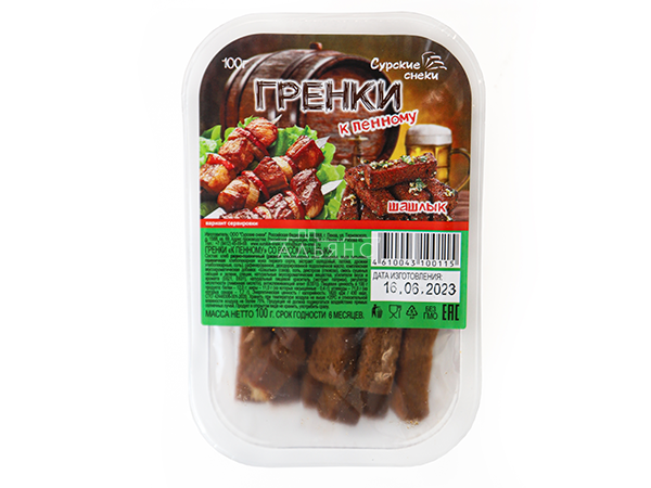 Сурские гренки Шашлык (100 гр) в Рузе