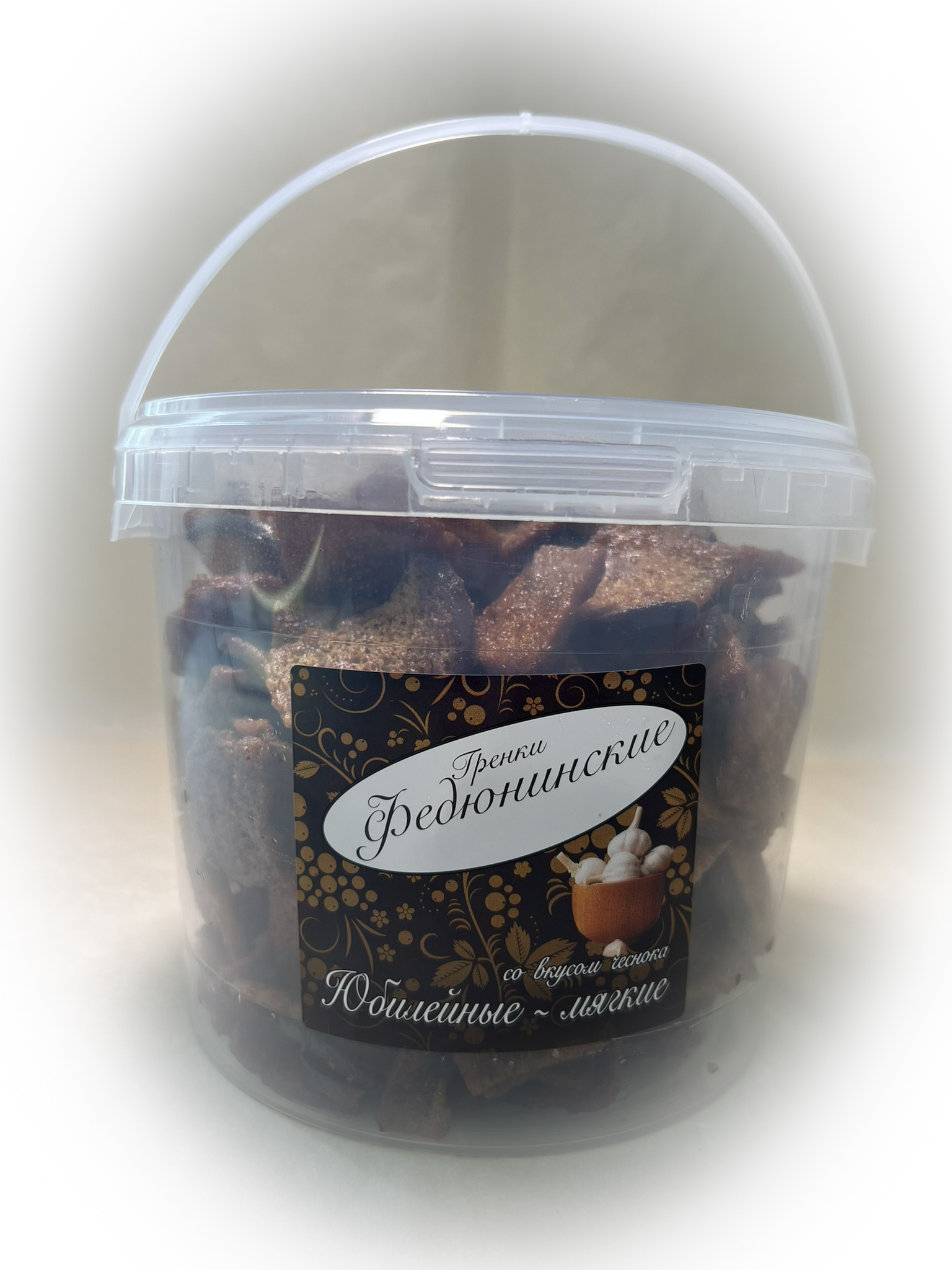 Гренки "ФЕДЮНИНСКИЕ" "Чеснок" (ведро 900 гр.) в Рузе