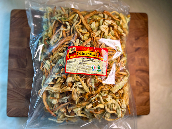 Нитка ЖАРЕНАЯ "Васаби" Oktobersnack 1 кг (сырный продукт) в Рузе