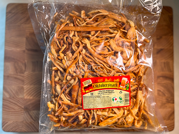 Нитка ЖАРЕНАЯ "Краб" Oktobtersnak 1 кг (сырный продукт) в Рузе