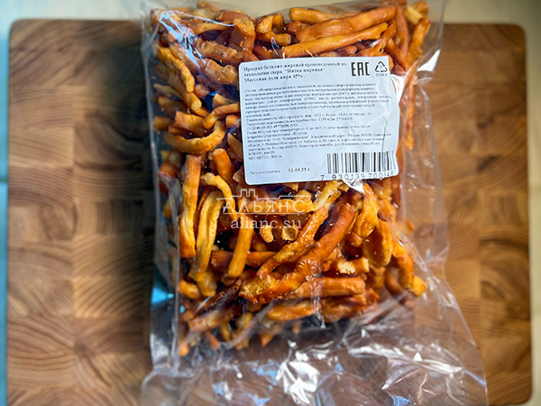 Нитка ЖАРЕНАЯ  Oktobersnack1 кг (сырный продукт) в Рузе