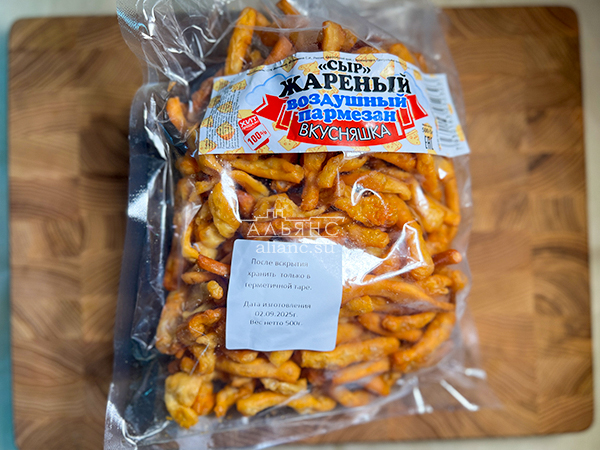 Жареный сыр "ВКУСНЯШКА" со вкусом пармезан (500 гр) в Рузе