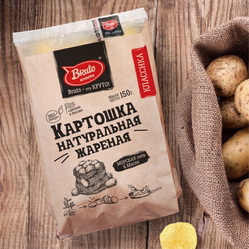 Картофель «Бруто» с солью 130 гр. в Рузе