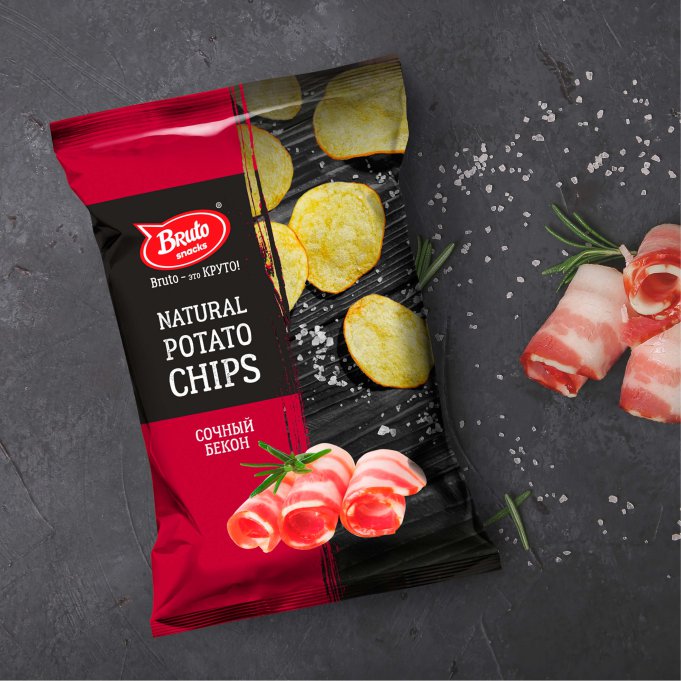 Картофель «Бруто» со вкусом бекона 70 гр. в Рузе