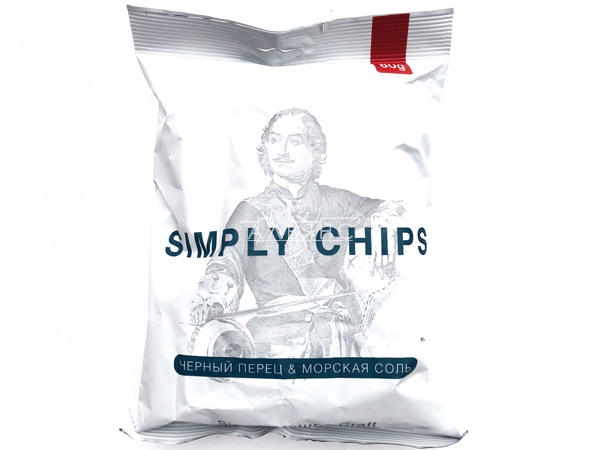 Картофельные чипсы "Simple chips" Морская соль и черный перец 80 гр. в Рузе