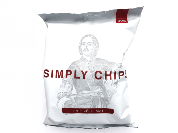 Картофельные чипсы "Simple chips" Пряный томат 80 гр. в Рузе